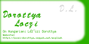 dorottya loczi business card